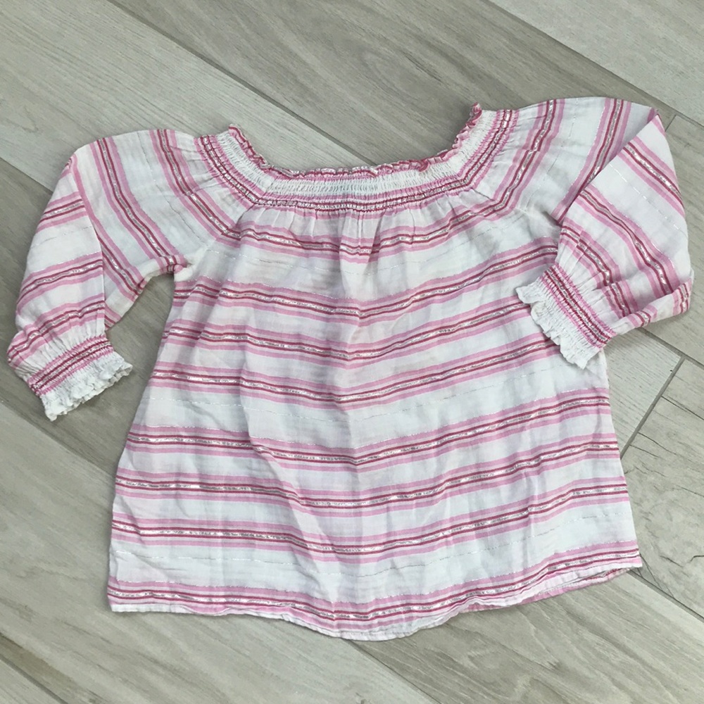 INC International Concepts Stripped Cotton Top